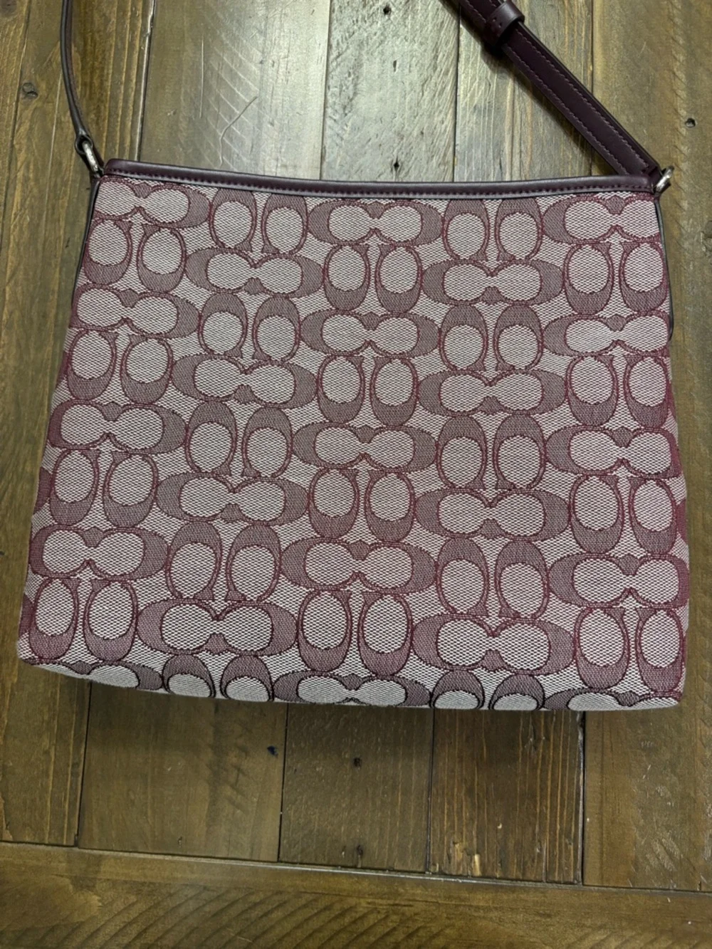 Coach Signature Jacquard File Crossbody Bag